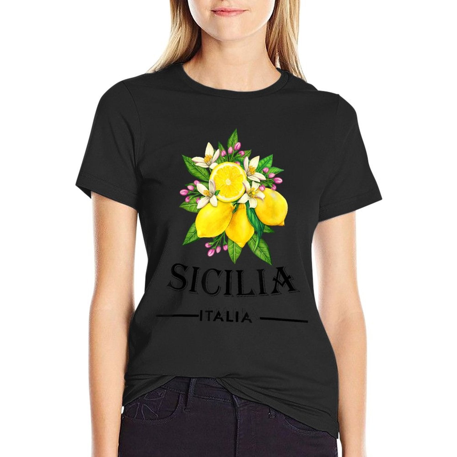 Sicily Italy Fresh Italian Lemons For Sicilians  Affordable Price T-Shirt