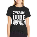 2nd Grade Dude Funny First Day Of School Second Grade Boys  Graphic-printed T-Shirt