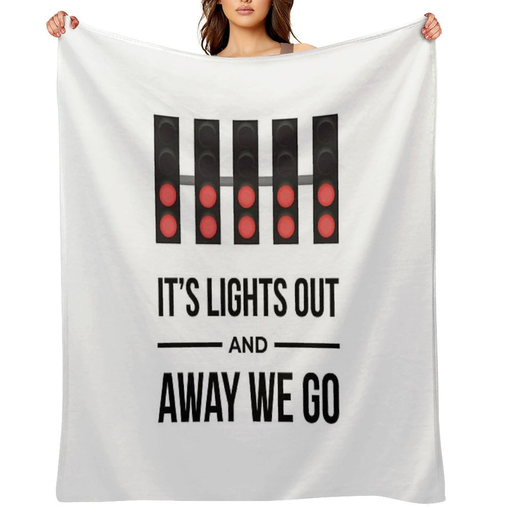 It's Lights Out And Away We Go Sustainable Throw Blanket