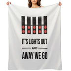 It's Lights Out And Away We Go Sustainable Throw Blanket