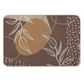 Abstract - Neutral Meeting Point 2 in Brown  Stain-Proof Bath Mat