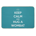 Keep Calm And Hug A Wombat  High-Traffic Bath Mat