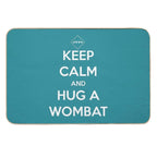 Keep Calm And Hug A Wombat  High-Traffic Bath Mat
