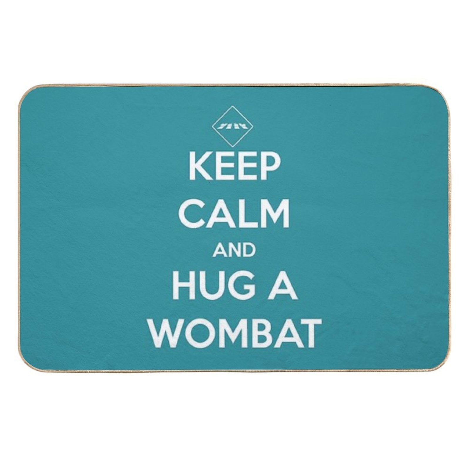 Keep Calm And Hug A Wombat  High-Traffic Bath Mat