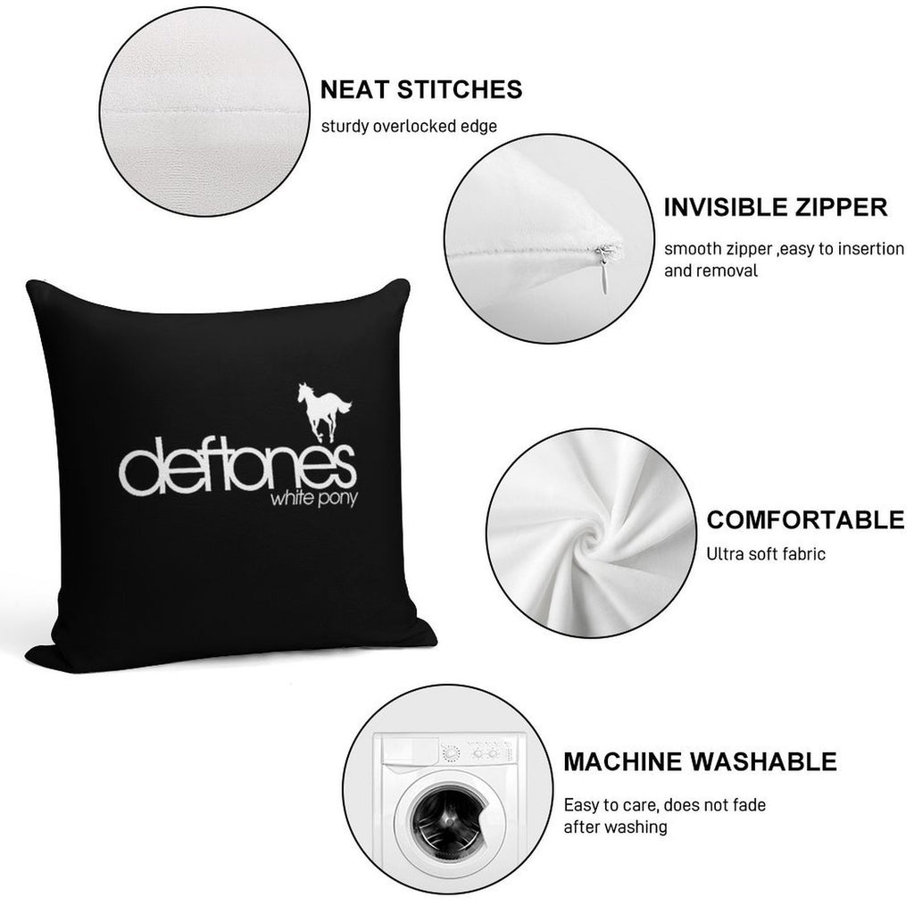 Best Album White Pony Soft Ultra-Soft Texture Throw Pillow