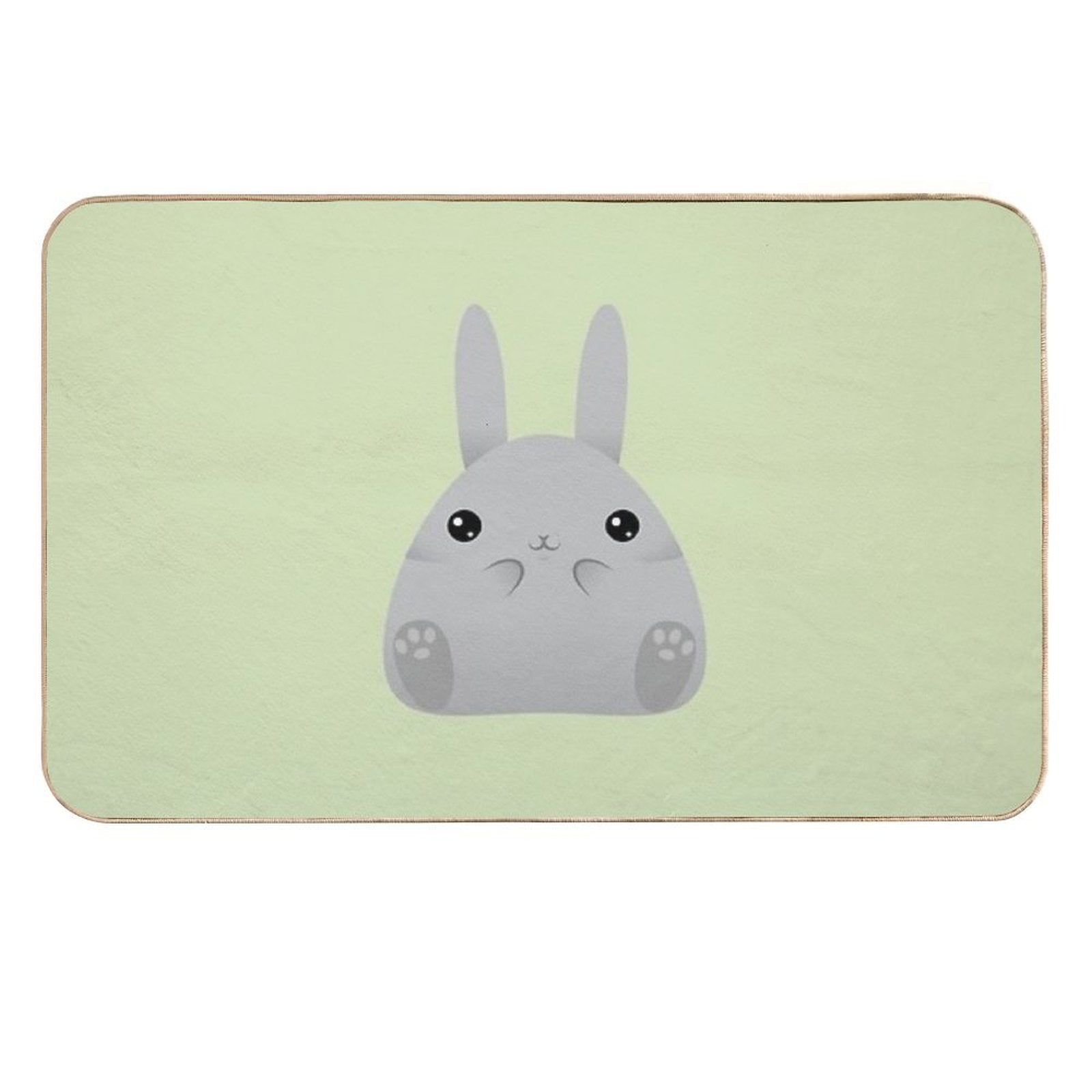 Big Squishy Onigiri Shaped Bunny  High-Traffic Bath Mat