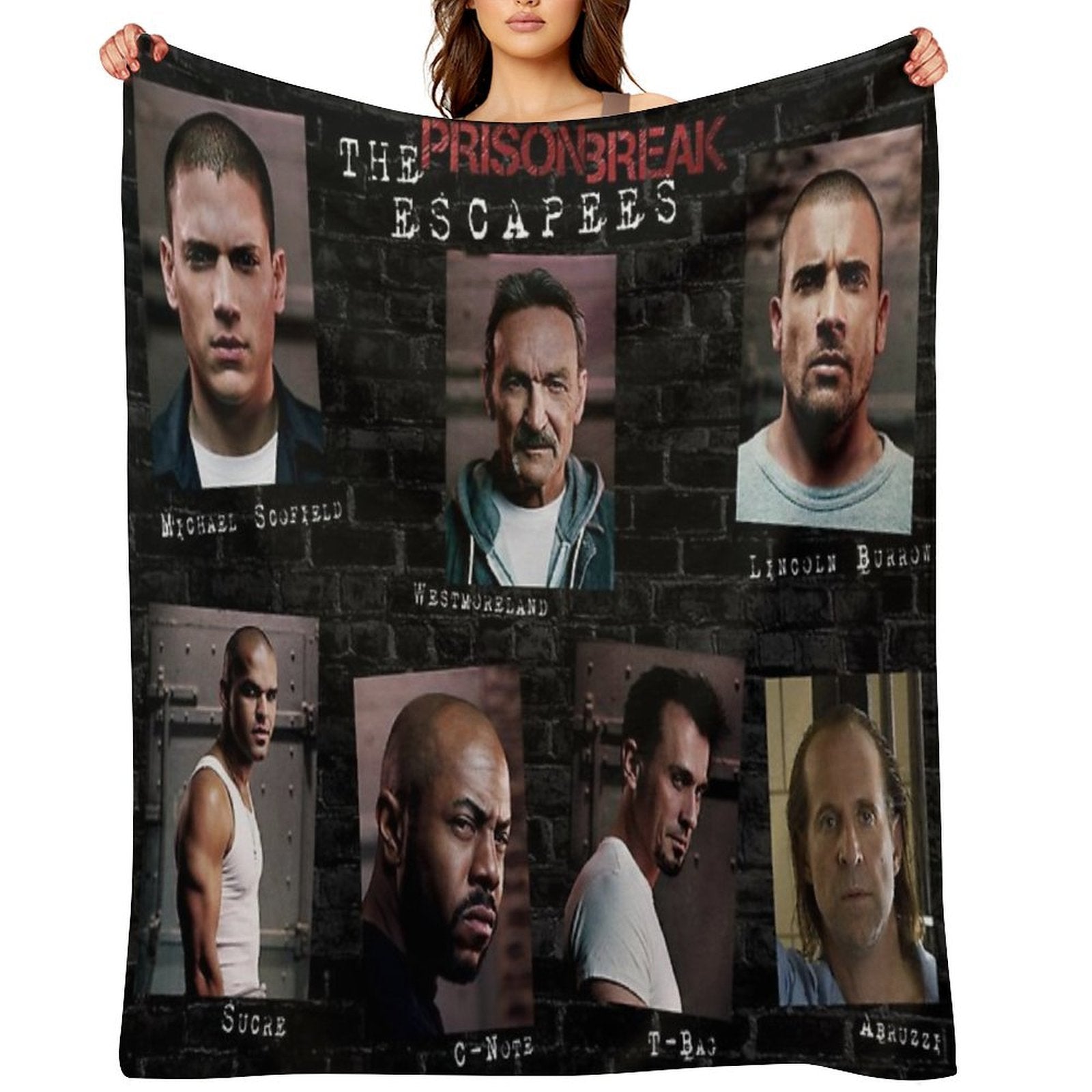 Prison Break Anti-pilling Throw Blanket