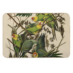 Vintage Parrot Illustration  Odorless Bath Mat