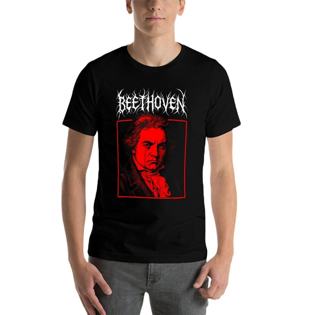 Beethoven Death Metal, Goth Classical Music Composer Meme  Affordable Price T-Shirt