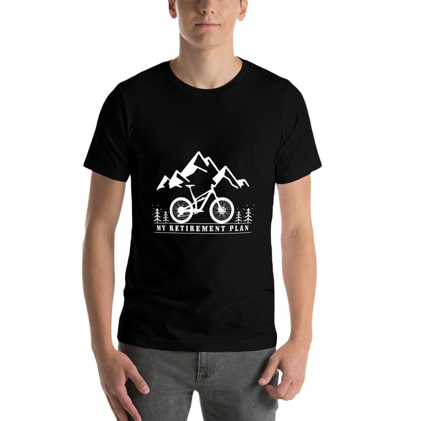 Mountain Bike My Retirement Plan Retired Mountain Biker MTB  Relaxed-fit T-Shirt