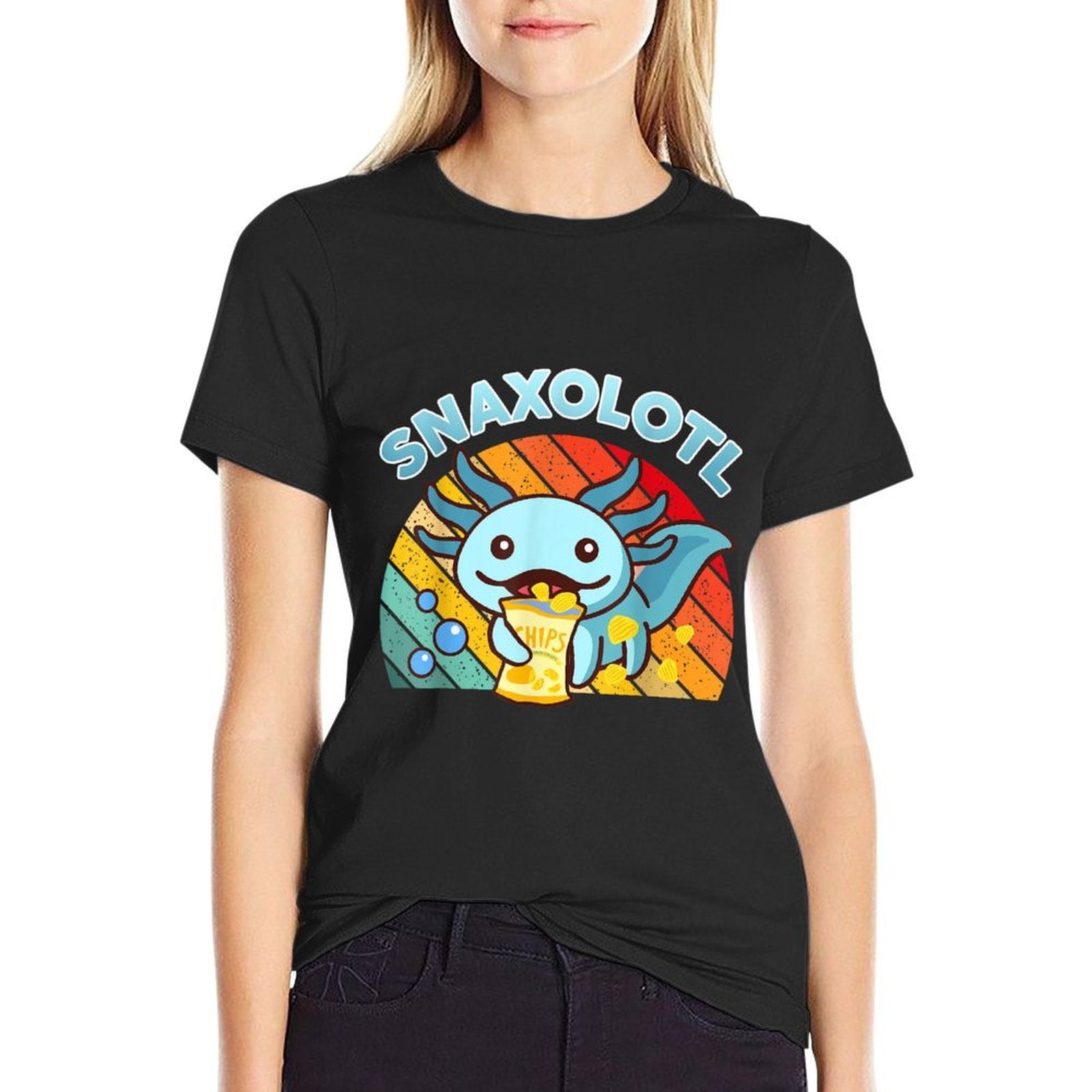 Snaxolotl Cute Axolotl-Shirt I Axolotl Questions Funny Kids  Odor-resistant T-Shirt