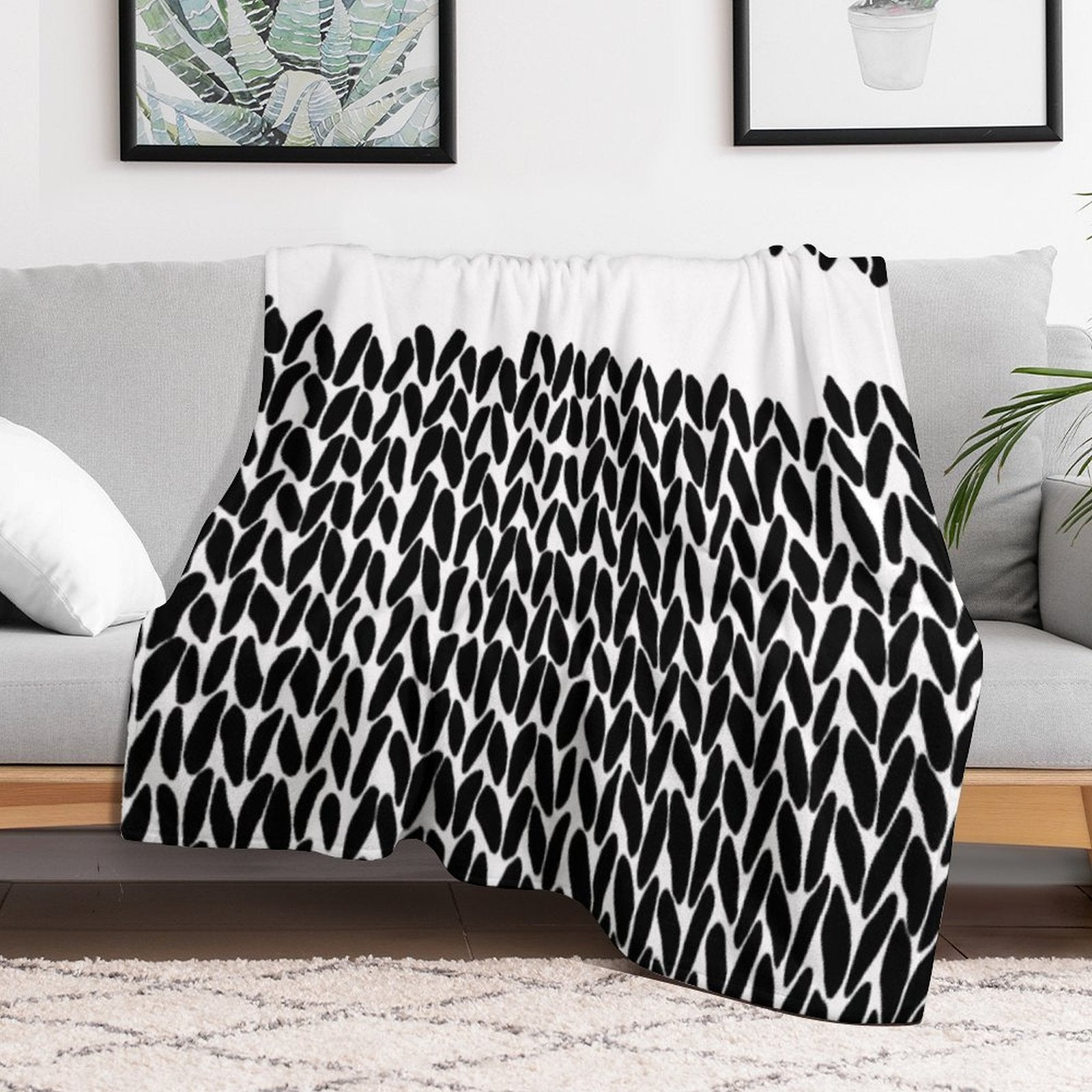 Missing Knit Easy Care Throw Blanket