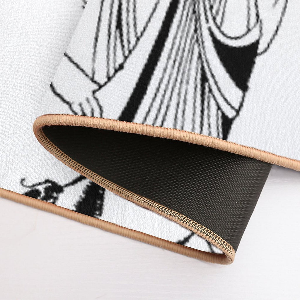 HD. The Peacock Skirt; from Salomé,  by Aubrey Beardsley  Non-Slip Bath Mat