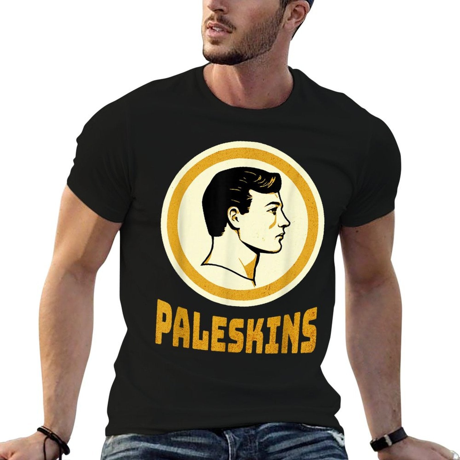 Funny Paleskins Funny Vintage Caucasian Pride Comfortable T-Shirt