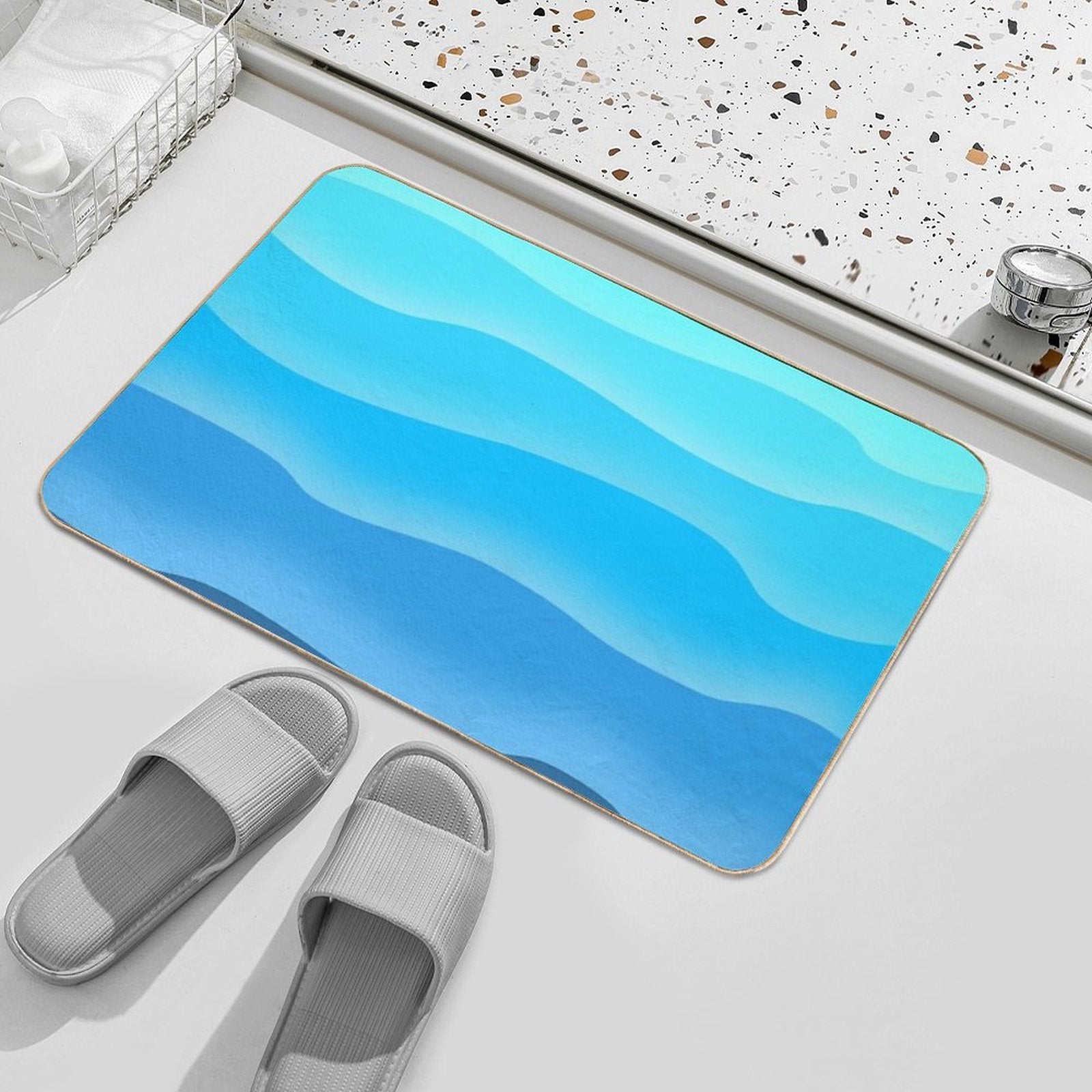 Mountain to Sea  Odorless Bath Mat