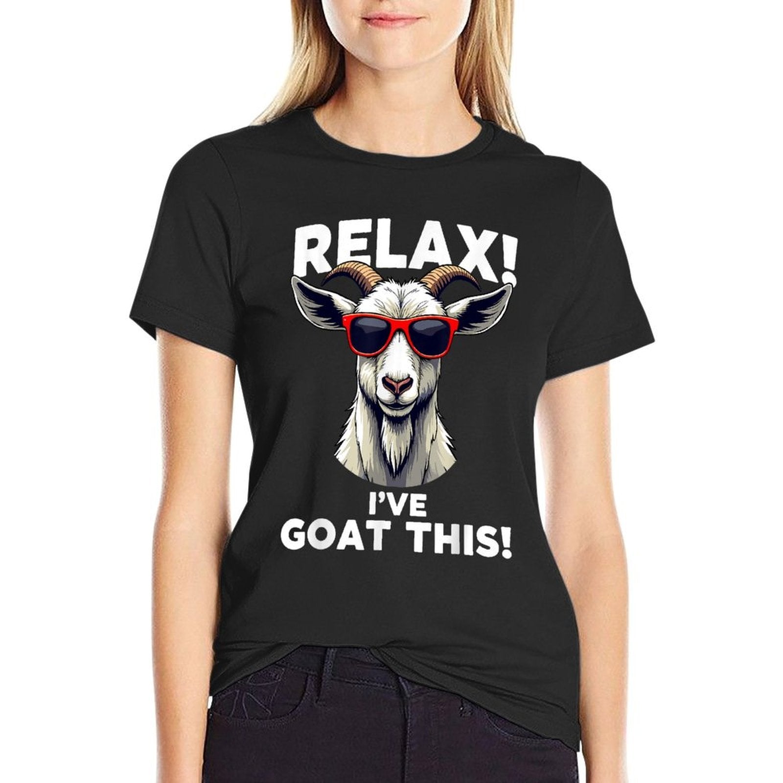 Goat Design For Men Women Goat Themed Domestic Goat Lover  Versatile T-Shirt