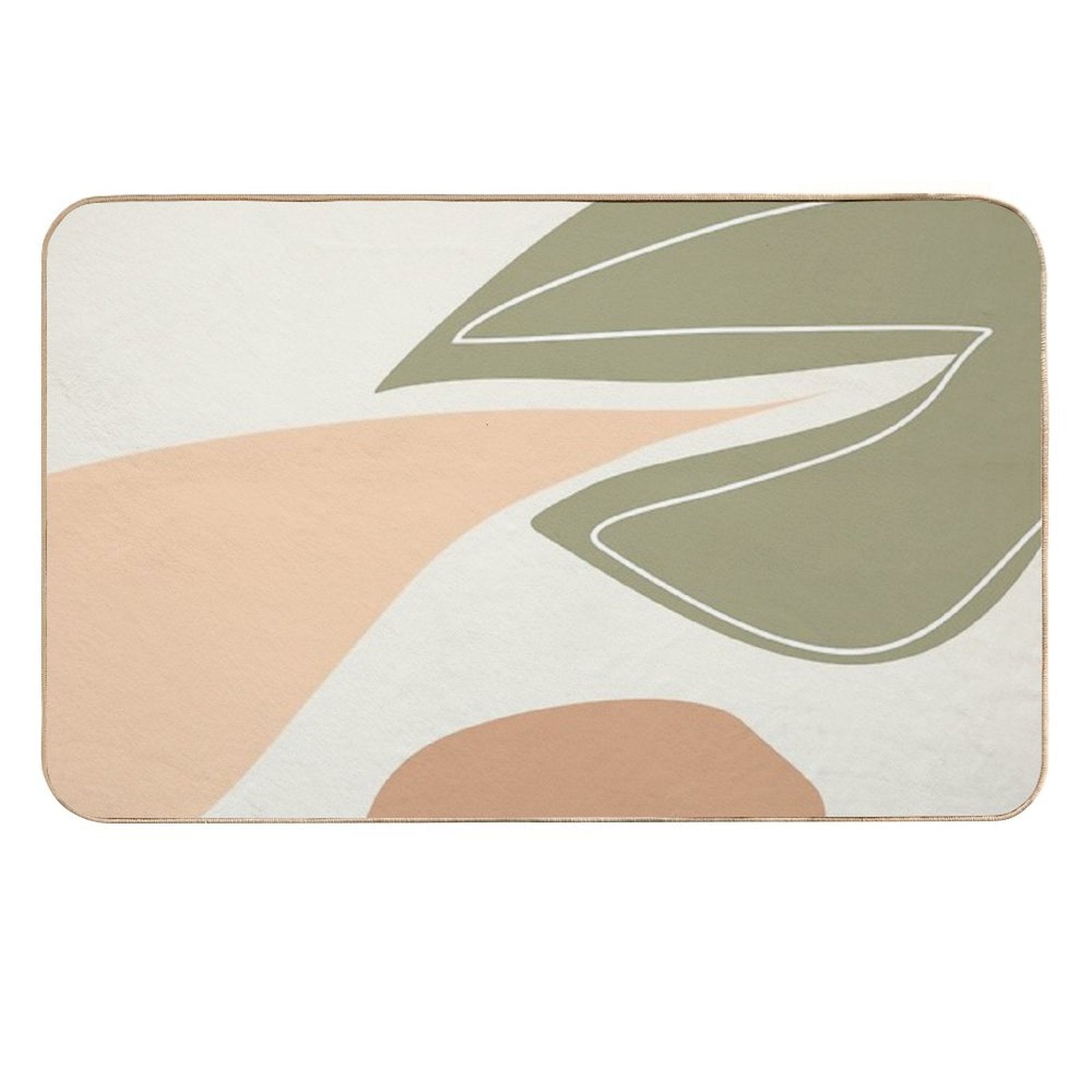 Abstract Graphic Geometric Art Vol.08  Easy Maintenance Bath Mat