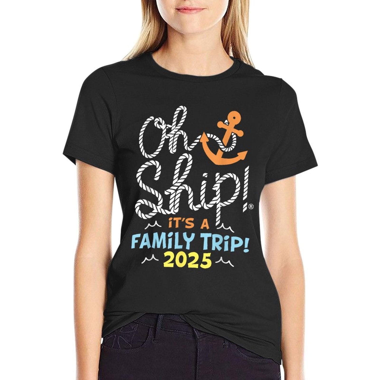 Oh Ship Its A Family Trip 2025, Matching Family 2025 Cruise  Relaxed-fit T-Shirt