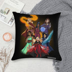 KOTLC Girls Group Portrait Soft Shrink-Resistant Throw Pillow