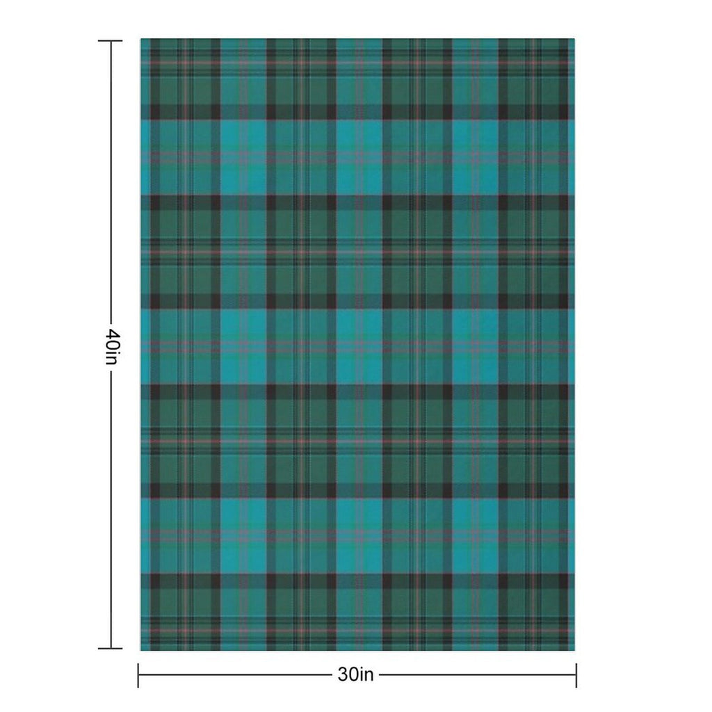 Munster Irish Tartan Plush Throw Blanket