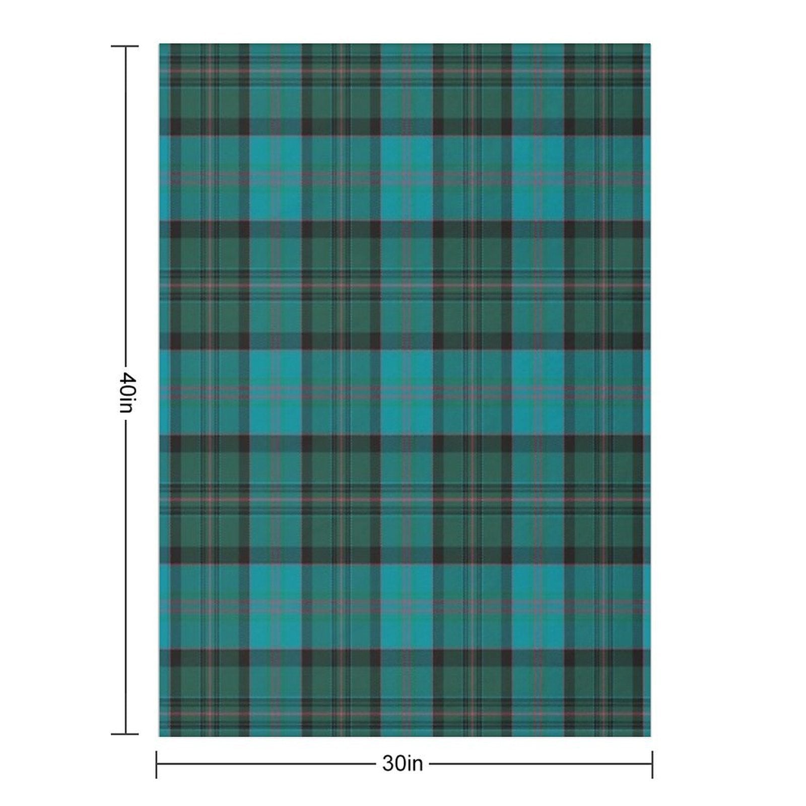 Munster Irish Tartan Plush Throw Blanket