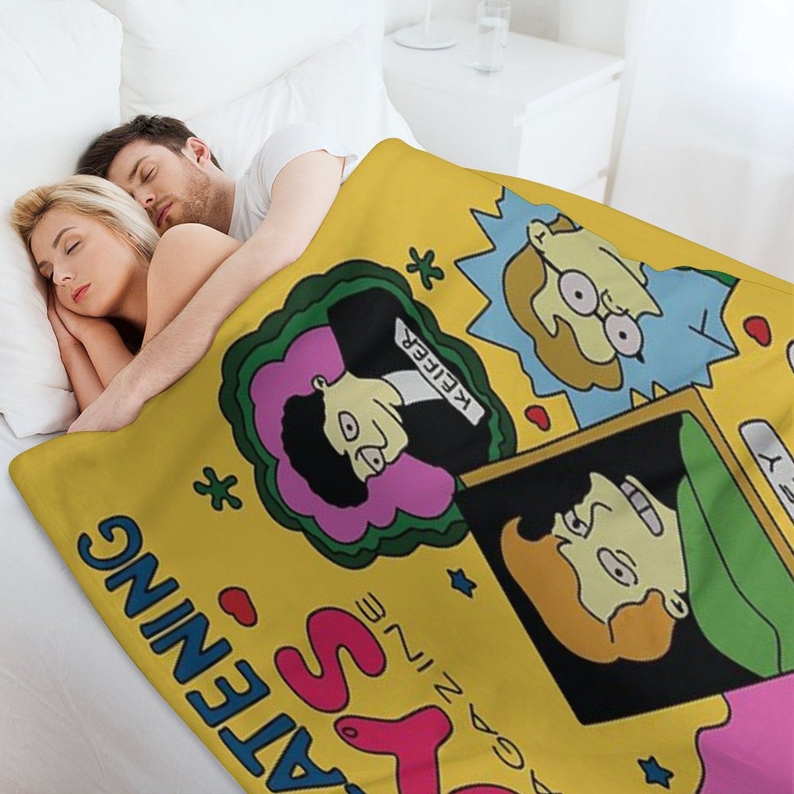 Non-Threatening Boys Magazine Quick-dry Throw Blanket