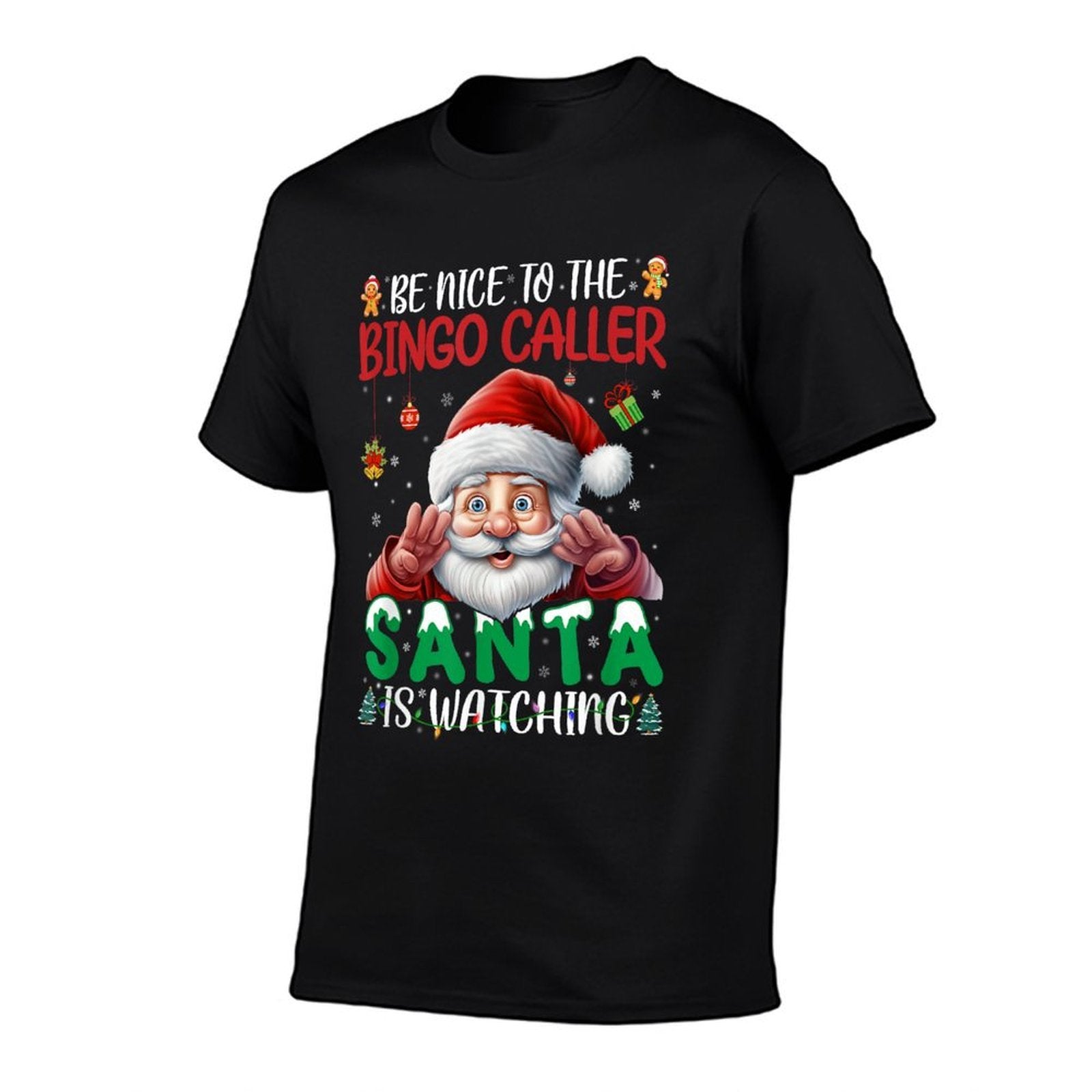 Be Nice To The Bingo Caller - Funny Bingo Caller Christmas  Summer-ready Fabric T-Shirt