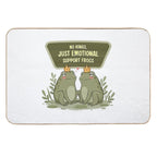 No Kings, Just Emotional Support Frogs – Funny Cute Frog Design  Long-Lasting Bath Mat