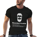 333 Creations Mens Black Bearded Funkle Funny Uncle Definition  Versatile T-Shirt