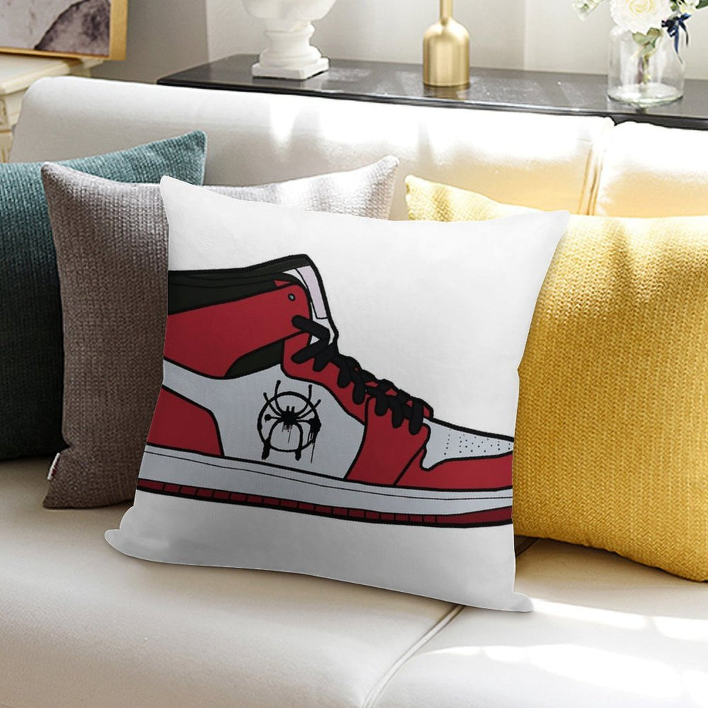 Into The Spider-Verse Shoe Soft Fade-Resistant Throw Pillow