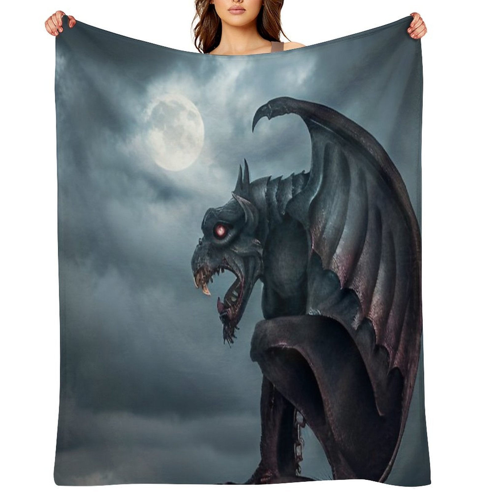 Gargoyle Machine-washable Throw Blanket