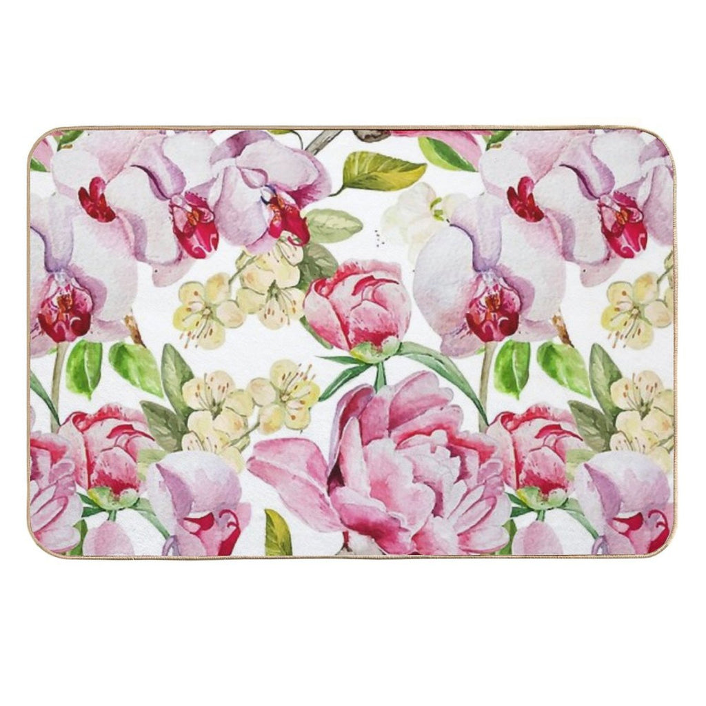 Floral Pattern  Odorless Bath Mat