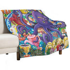 Sea Picnic Sustainable Throw Blanket