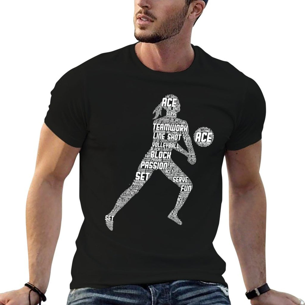 Volleyball Girl Women Youth  Quick-drying T-Shirt
