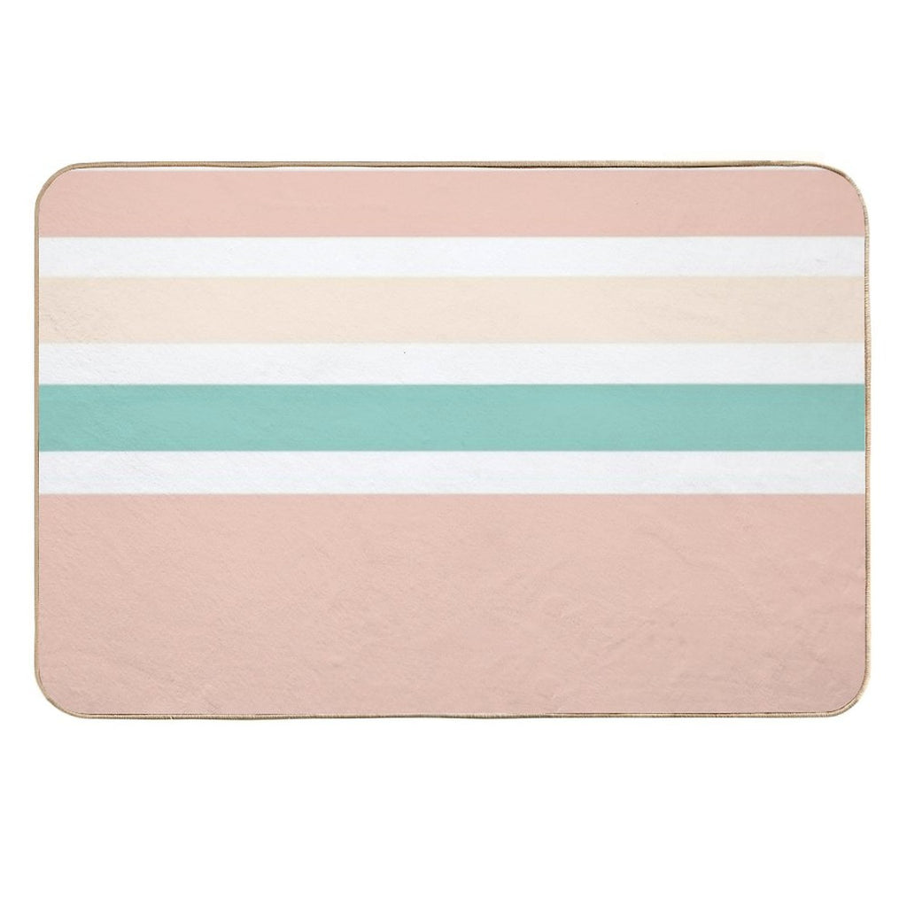 Sunlight in The Beach Stripes  Multi-Purpose Bath Mat