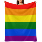 LGBT Flag (Rainbow Flag) Shrink-resistant Throw Blanket