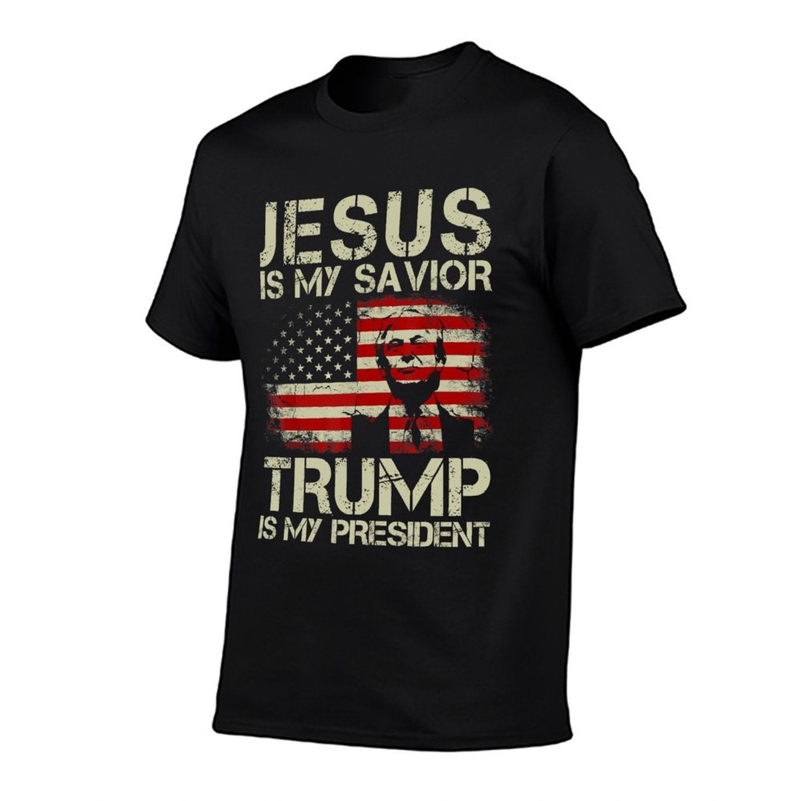 Jesus Is My Savior Trump Is My President Trump 2024 USA  Quick-drying T-Shirt