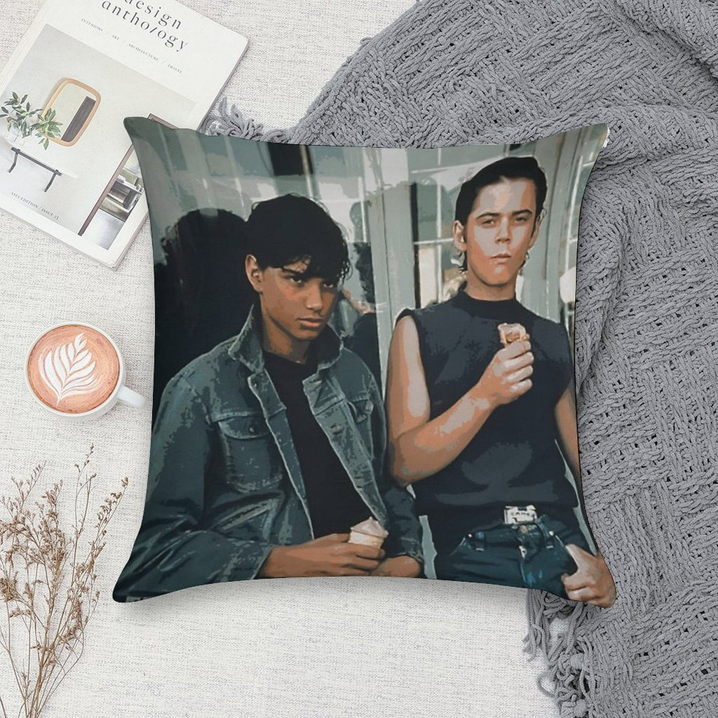The Outsiders, Greaser, Greasers, Pony Boy, Ponyboy Curtis, C Thomas Howell, Stay Gold, Do It for Johnny, Johnny Cade, Ralph Mac Soft Durable Construction Throw Pillow