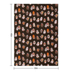 Zebra Finch - Textdark Anti-pilling Throw Blanket