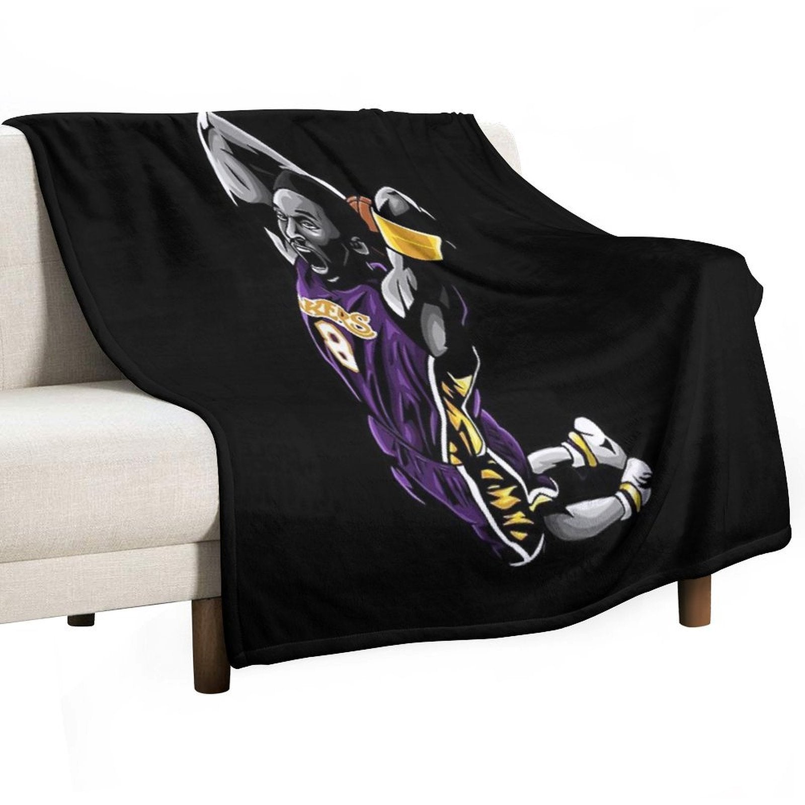 Kobe A Career Retrospective Easy Care Throw Blanket