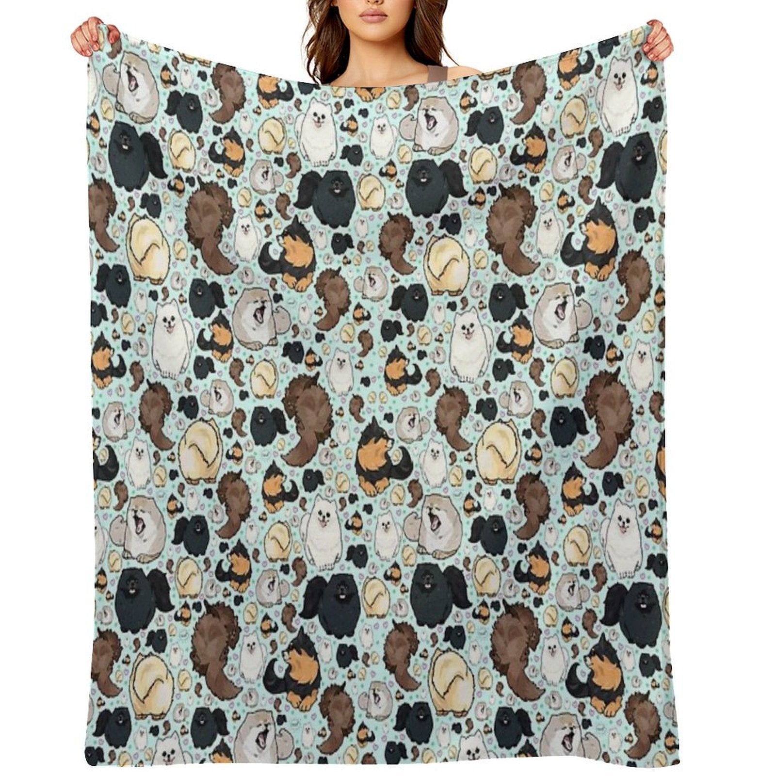 Pomeranians Premium Throw Blanket