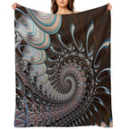 Illumined Shungite... Wrinkle-free Throw Blanket