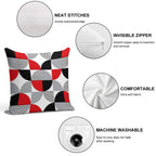 Colorful Geometry Soft Anti-Pilling Throw Pillow