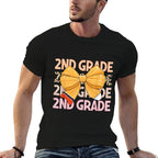 2nd Grade Teacher Pencil Coquette Bow Back To School for Men Women Girls Kids  Soft T-Shirt