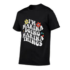 Retro Groovy Im Marina Doing Marina Things Funny Mothers Day  High-quality Stitching T-Shirt