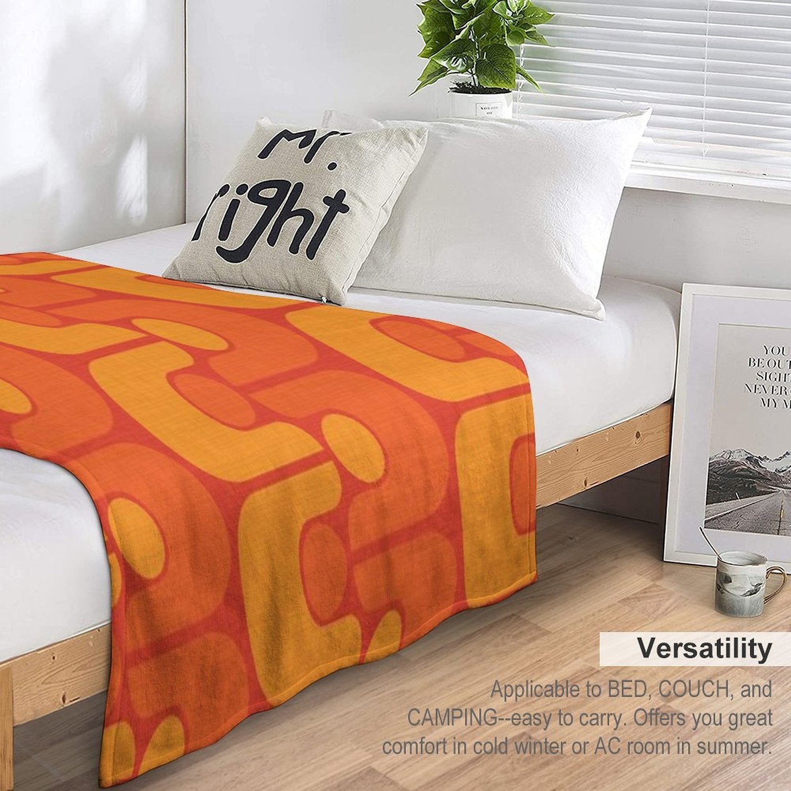 Golden Oldie Machine-washable Throw Blanket