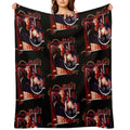 ATEEZ SAN  FIREWORKS Plush Throw Blanket