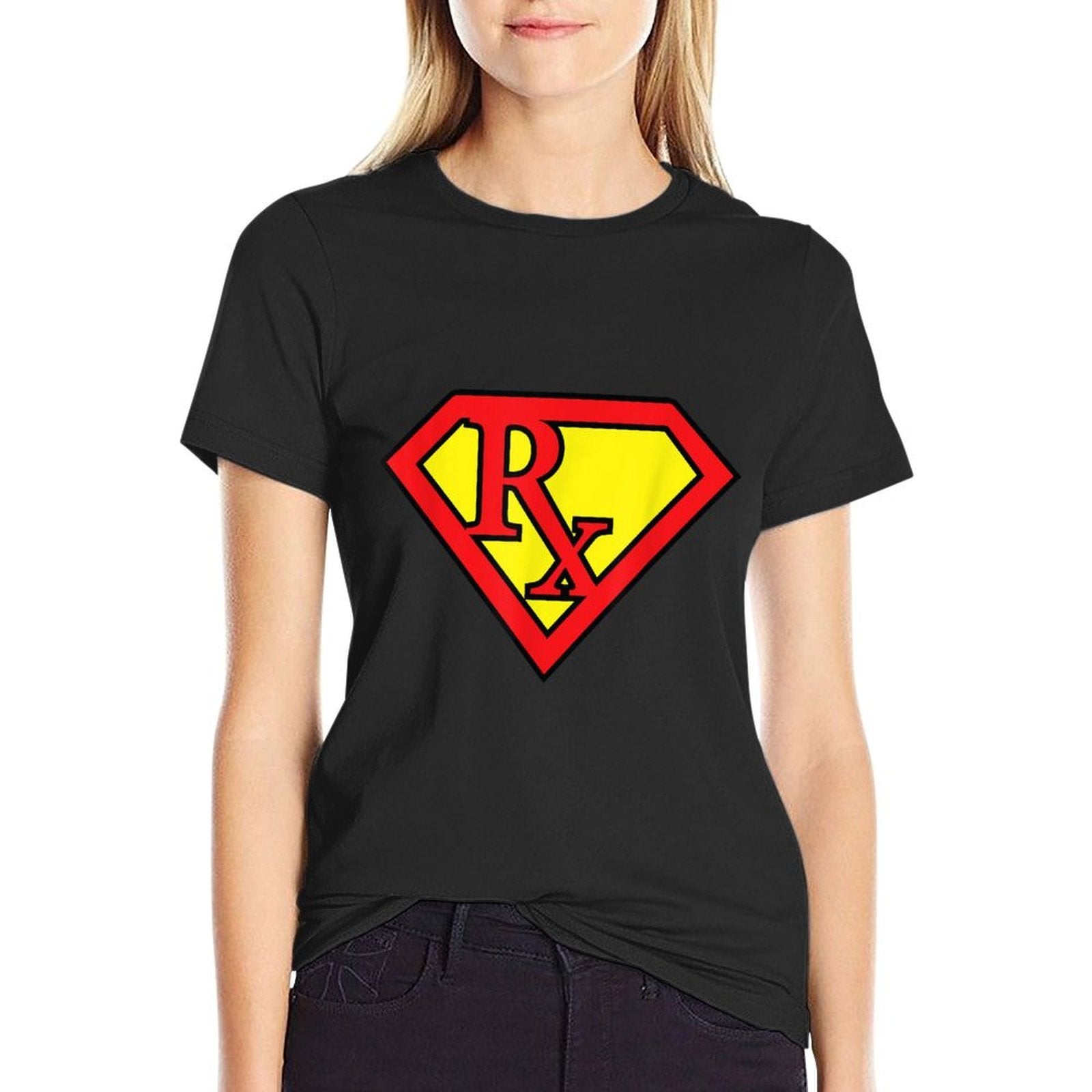 Rx Superhero Pharmacist Pharma Tech Funny Appreciation Gift Comfortable T-Shirt