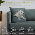 West Highland Terrier Westie Soft Luxury Feel Throw Pillow