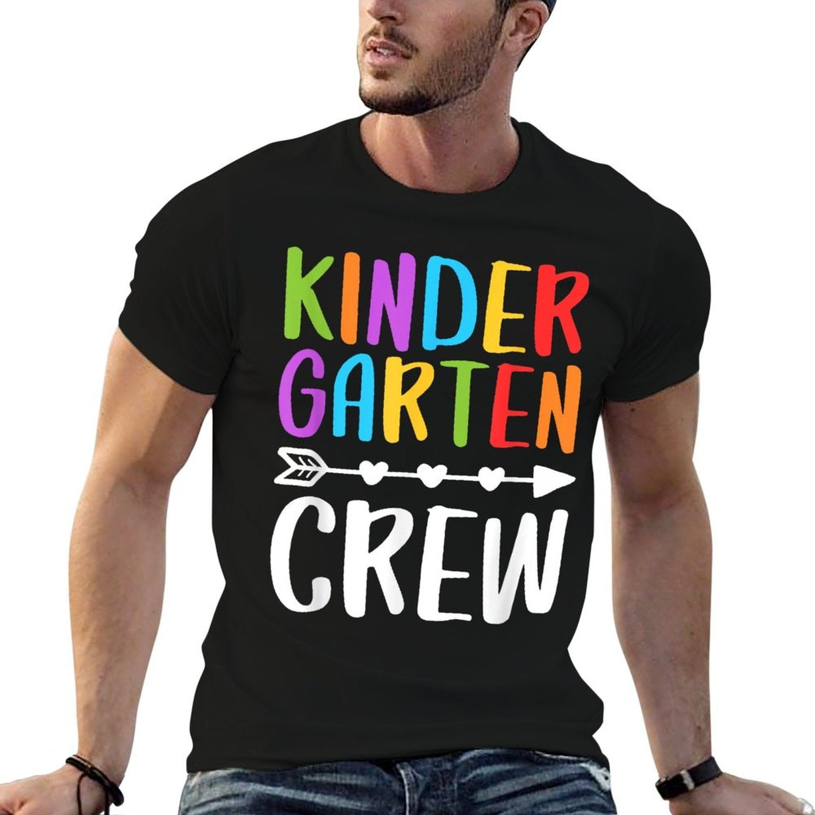 Kindergarten Crew Kinder Crew Teacher Boy Girl  Quick-drying T-Shirt